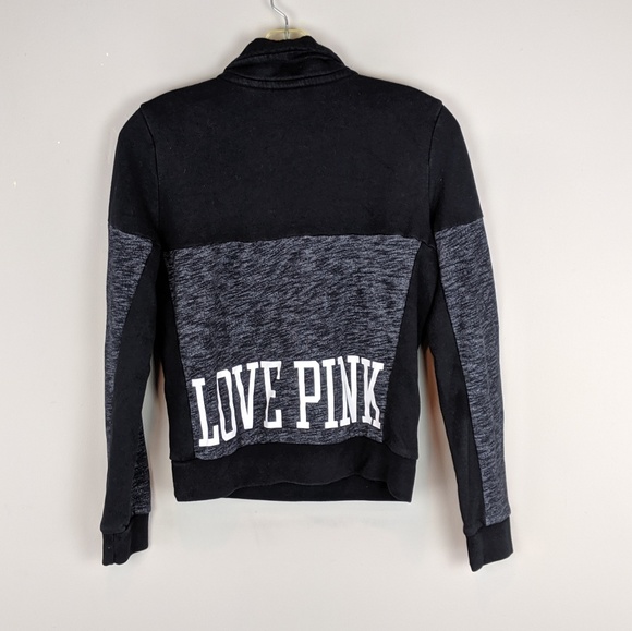 PINK Victoria's Secret | Black Gray Zip Top - E90 - Picture 2 of 6